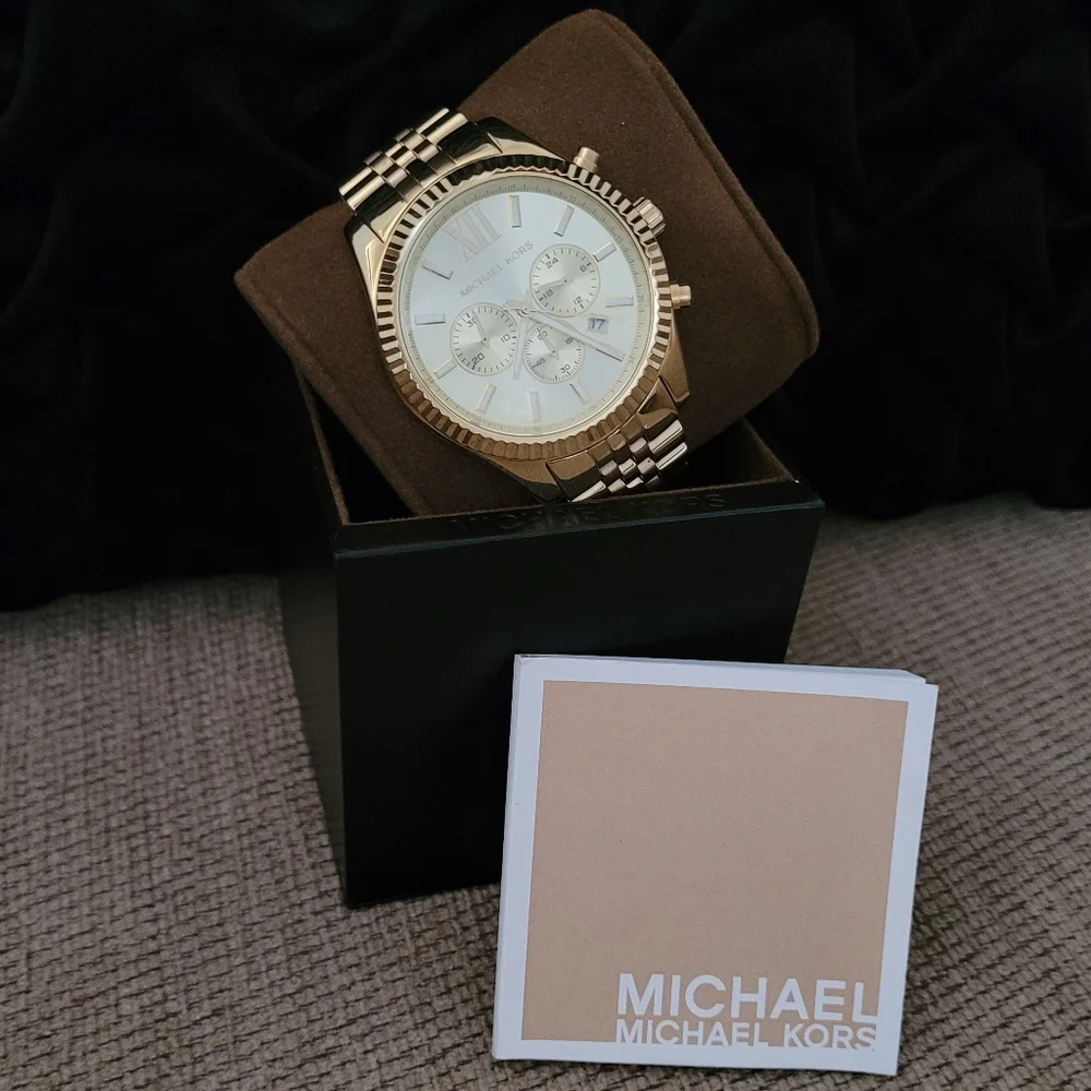 MICHAEL KORS MEN'S GOLD PLATED WATCH